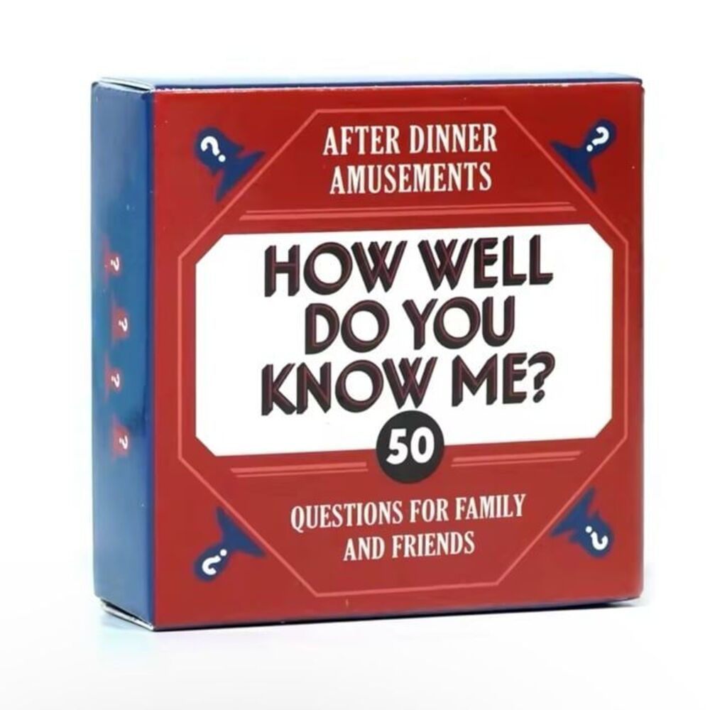 How Well Do You Know Me? Game Night Card Game